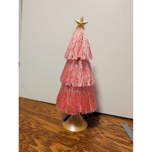 Christmas tree pink tassel